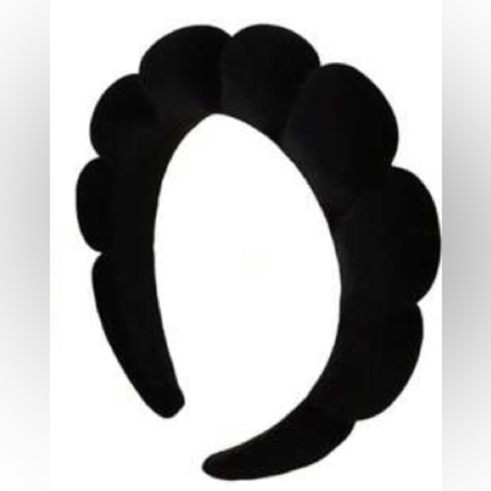NEW Black Velvet Padded Headband Cloud Twisted Y2K Viral  Gifts Women Girl